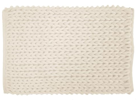 Douceur d'Intérieur, Badteppich (50 x 80 cm) Ariel Natur, Baumwolle/Polyester Chenille