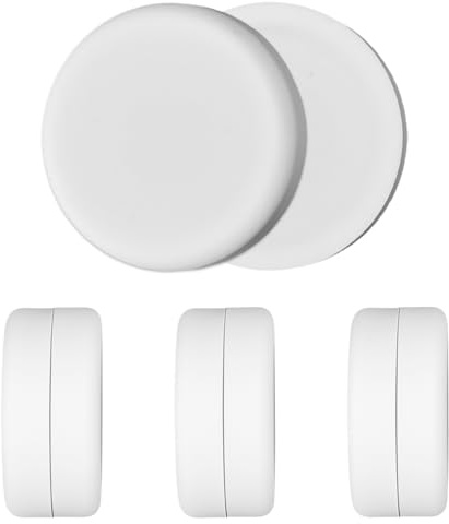 UHETLET 8 Stück Duschvorhang Gewichte Runde Badevorhang Magnet Duschvorhang Beschwerer mit Silikonbeschichtung vorhänge Duschvorhänge Magnete Unten Beschwerer für Flaggen Gardinen Tischdecken Weiß