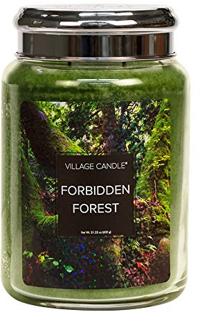Village Candle Forbidden Forest 26 oz Glass Jar Scented Candle, Large
