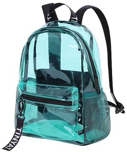 TINYAT Holographic transparenter Mehrfarbenrucksack superweiche PVC-Mädchenmode Rucksack Unisexeinkaufsabendessen Datierung, T9051