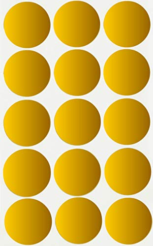 Sticker Gold 30 mm runde Aufkleber - 1,14 Zoll 750 Stück Royal Green