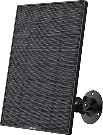 ieGeek Pannello Solare per Telecamera WIFI Interno / Esterno Senza Fili Batteria ZS-GQ1, ZS-GX2S, ZS-GX1S, ZS-GX7S, ZS-GX5S, ZS-GX3S IP65 Impermeabile, Cavo USB TIPO C