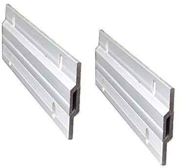 15 CM Tacchetta Ganci Hardware Kit clip Z Alluminio Resistente per Foto e Specchio Gancio Z Bar Fissaggio a Parete Cornice Cornice Gancio Staffa (150 mm 2 Paia, con Viti e Ancore)
