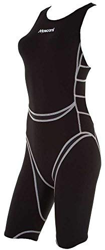 Mosconi Women's Girls Tri Shark Ef Pro Triathlon Suit, Black/Light Grey, 12