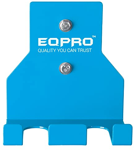 EQPRO Langhantelhalter – vertikale olympische Langhantelstange für Zuhause, Fitnesscenter und Garage – Langhantelhalter – Stahlkonstruktion, 136 kg Kapazität – Blau