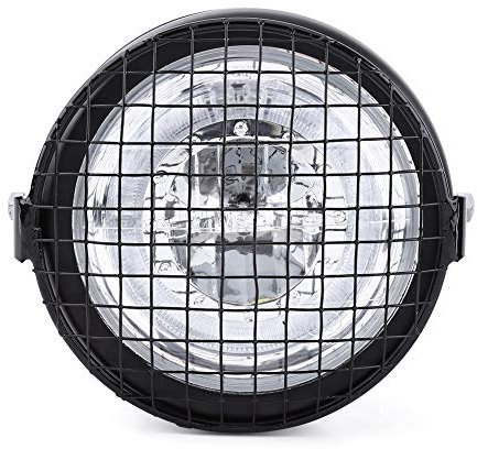 LED Headlight Grill Motorcycle LED Headlight Motorcycle Headlight With Bracket For Cafe Racer Side Mount Headlight