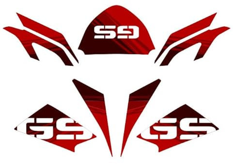 Kit adesivi Compatibile Per BMW R 1200 GS 2008-2012 30th Anniversary Style AD-30THA-STD (Red)