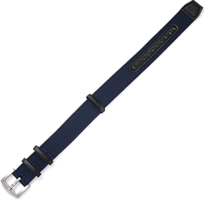 Elegantyl 20mm 22mm Nylon + Leder Uhrenarmband Nato Nylon Canvas Uhrenarmband Herrenuhrenzubehör, 20mm