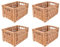 Creative Home Kleine Weidenkorb Aufbewahrungskorb | 30 x 20 x 15 cm +/- 2 cm | Handgeflochten, Haltbar | Korb Geflochten Naturkorb mit Griffen Aufbewahrung | Für Regal, Spielzeug, Werkzeuge, Bad Korb