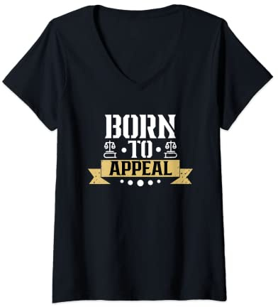 Femme Born To Object Avocat Défenseur Des Droits Droit T-Shirt avec Col en V