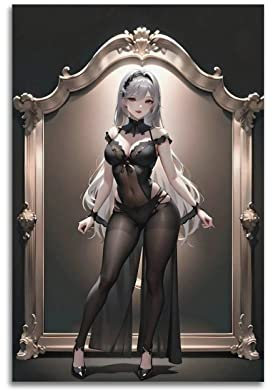 ISTI Anime Hot Girl Lady Poster Sexy Girls Poster Dekorative Malerei Leinwand Wandposter und Kunstbild Druck Moderne Familie Schlafzimmer Dekor Poster 30 x 45 cm