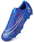 Dhinash Boys' & Girls' Unisex Blue 4 UK Football Boots Kids Astro Turf Trainers Spikes Cleats Soccer Shoes Junior Sports Shoes Outdoor Athletic Sneakers