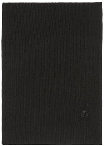 Marc O'Polo Schal Knitted Scarf Black schwarz