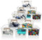 Citylife 1.25L 12er-Set Aufbewahrungsbox mit Deckel Klein, Transparente Stapelbar Griff Clips Kleinteile Kiste Elastisch und Robust, Plastik Boxen für Bastelsachen gekauft, 17.7 x 13 x 8.2 cm