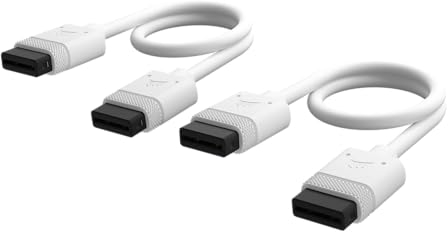 Corsair iCUE LINK Cables - 2x 200mm Straight - White