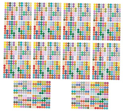 10 Stück Bunte Selbstklebende Etiketten Für Ätherische Öle – Runde Flaschenaufkleber Für Kreatives Dekorieren Und Organisieren Von Gewürzen Und Ölen
