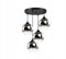 FKL DESIGN Home Deco Deckenlampe Pendellampe Hängelampe Wandlampe Tischlampe Leuchte Pendelleuchte Kugel Schwarz Kupfer Transparent 840