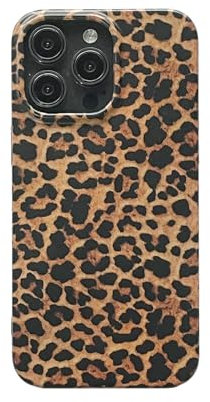 owwiktten Brown Cheetah Print Leopard Phone Case for iPhone 14 Pro Max 6.7 inch Retro Trendy Luxury Matte Slim Protective Girls Women Funda Cover for iPhone 14promax