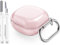 FAFALITHIC Custodia Trasparente Compatibile con Samsung Galaxy Buds Pro 2 Cover/Galaxy Buds FE Case/Galaxy Buds 2/Galaxy Buds Pro/Galaxy Buds Live con Moschettone (Trasparente Rosa)