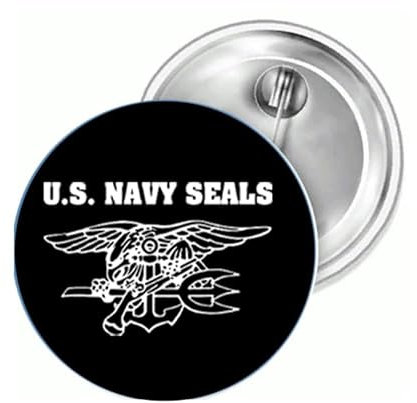 Sammys Shirt Store US Navy Seals II Special Forces Button 38 mm