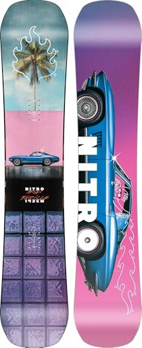 Nitro Snowboards Mini Thrills, Jugend Freestyle Snowboard, Twin-Snowboard, Parkboard, Bunt, 143