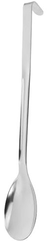 Cabilock Cuchara Para Servir Gancho De Acero Inoxidable, Mango Largo, Resistente y Práctica, Apta Para Uso Hoteles y Buffets, Utensilio De Cocina Para Servir Alimentos