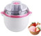 OFNHJK Ice Cream Maker Machine, Soft Serve Dessert Makers, Homemade Gelato, Sorbet, Frozen Yoghurt Maker, Fresh Creamy Icecream in 40 Min, Ideal for Family Home Recipes pink