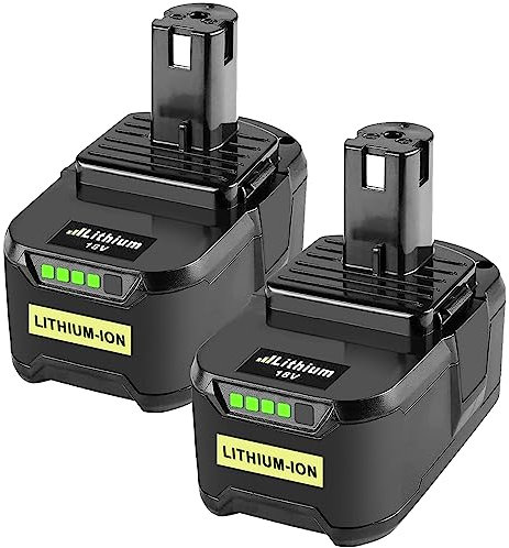 2 pcs RB18L50 5000mAh Remplacement pour ryobi 18V Batterie P108 RB18L25 RB18L13 RB18L50 RB18L40 Batterie avec indicateur LED