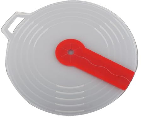 Wakects Coppa di Uova Floccia Flocciamolo per la Protezione della Scodella di per la Cucina 13,4 Pollici di Diametro con Manico Protegge i Ripiani da Schiuma di Latte Schizzi di Uova Fatti di