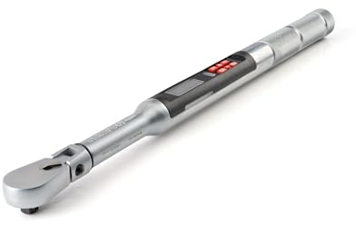 TEKTON 3/8 Inch Drive 90-Tooth Flex Head Dual-Direction Electronic Torque Wrench (10-100 ft-lb) | TRQ81122