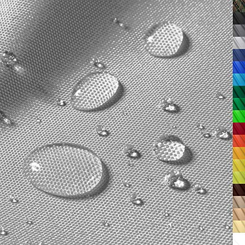 1buy3 DISCOVERY Wasserdichter Polyester Stoff | 3040 mm Wassersäule | Farbe 17 | Grau | Polyester Stoff 160cm breit Meterware wasserdicht OUTDOOR extrem reissfest