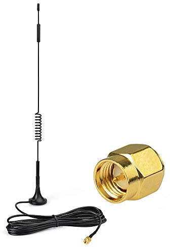 Eightwood 868mhz Antenne 4G 7dbi SMA Stecker Signal Booster mit 3m RG174 Kabel für 4G LTE Wireless Homematic CCU2 CC1101 Netgear Netgear TP-Link Dlink Belkin Huawei MEHRWEG
