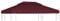 vidaXL Toile Supérieure Double de Belvédère 310 g/m² 4x3 m Bordeaux Tonelle