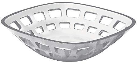 Guzzini Grace Cestino Pane Bicolore, 27 x 24 x 6.6 cm, Grigio (Sky Grey)