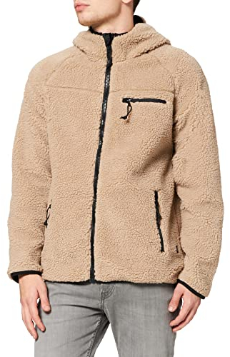 Brandit Teddyfleece Worker Jacket, Farbe: camel, Größe: L