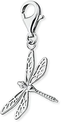 Engelsrufer Damen Charm Anhänger Libelle Dragonfly silber aus Sterling Silber - Karabinerverschluss - nickelfrei