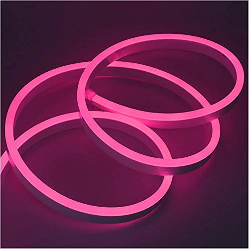XUNATA 3m Neon LED Streifen Rosa, 220V 2835 120leds/m IP65 Wasserdichte, Diffusion Flex LED Schlauch für Heim DIY Festival Dekoration
