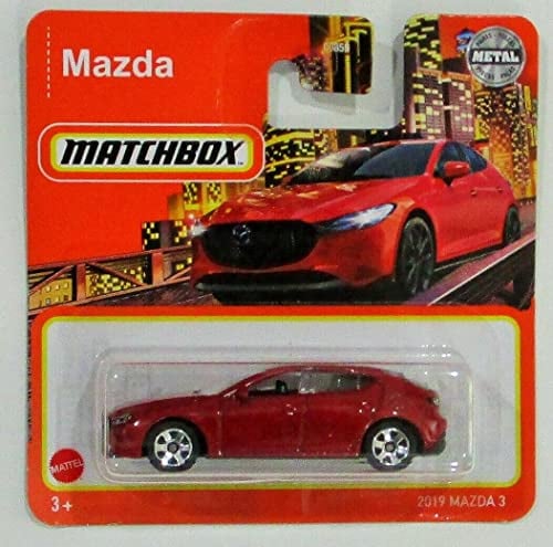 Matchbox 2021 Mazda 2019 Mazda 3 Rot (kurze Karte)