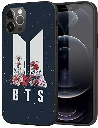 iPhone 12 Hülle iPhone 12 Pro Hülle, Cooles, einzigartiges Design, weiches TPU, stoßfest, Schutzhülle für Herren/Damen/Mädchen/Junge (Fashion-BTS-3)