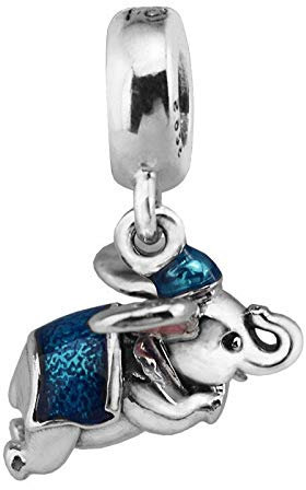 Damen Charm Flying Dumbo Elefant Cartoon Anhänger Charms Perlen Für Armbänder/Halsketten DIY 925 Sterling Silber Schmuck