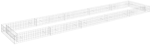 vidaXL Gabionen-Hochbeet Verzinkter Stahl 500x100x20 cm