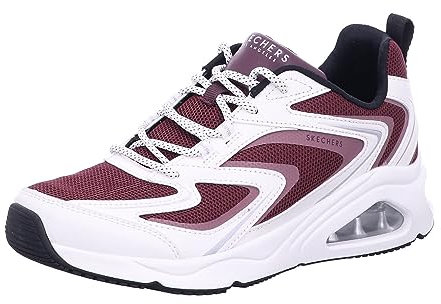Skechers Damen Tres UNO-Street FL-air Sneaker, Rot/Ausflug, einfarbig (Getaway Solids), 38 EU