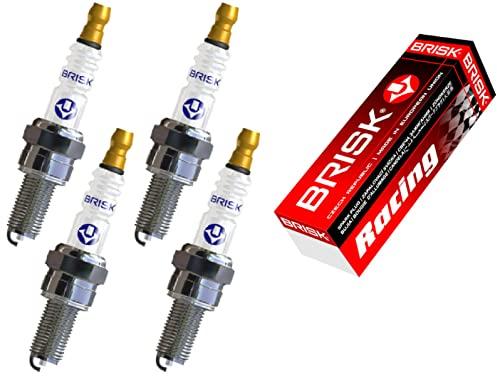 BRISK Silver Racing BR10YS-9 1521 Zündkerzen Benzin LPG GPL CNG Autogas, 4 Stück