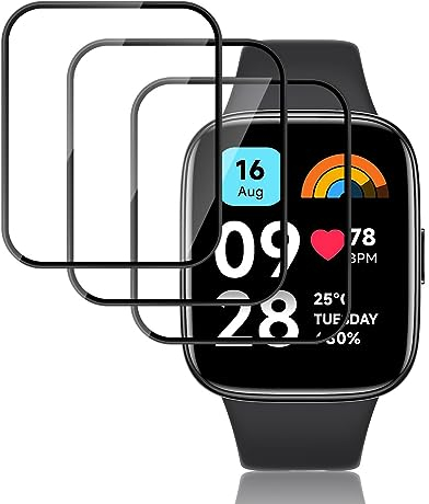 Mayfun [3 Piezas Protector de Pantalla para Compatible con Xiaomi Redmi Watch 3 Active Protectora Película, Película HD Suave TPU láminas Protectora, Anti-Arañazos, Sin Burbujas y Fácil instalación