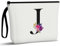 Aucuu Kosmetiktasche Damen, Kosmetiktasche Leinwand, Make-up-Tasche, Kosmetiktasche Multifunktionaler, Make Up Schminktasche, Groß Kapazität Kosmetiktasche, Canvas-Strandtasche
