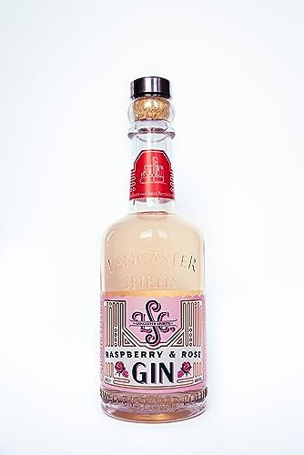 The Lancaster Spirits Company - Raspberry And Rose Gin, 40% ABV, Handcrafted, 17 Sourced Botanicals, Fresh Apple, Rose, Raspberry Notes, Flavoured Gin, Makes for A Great Gift, Gluten-Free, 50CL