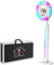 YCKJNB Photobooth Machine, Tragbare Photo Booth Machine mit Flightcase, Selfie Ringlicht, App Steuerung, Fernbedienung, LED Makeup Ring Light für Tiktok, YouTube (Weiß, Lichtleiste)