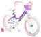JOYSTAR 18 Zoll Kinderfahrrad für 5 6 7 Jahre alte Mädchen, 18 Zoll Mädchenfahrrad mit Stützrädern und Korb, Violett