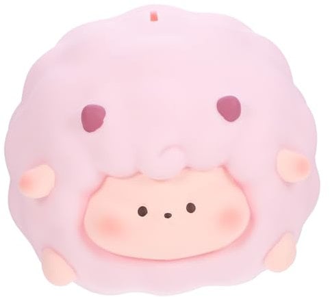 Toyvian Schaf Sparschwein Kreatives Sparschwein Dekoratives Spardose Für Münzen Geld Sparen Glas Cartoon-Schaf-münzbehälter Tiergeldbank Klare Kind Vinyl Aufbewahrungskiste Karikatur