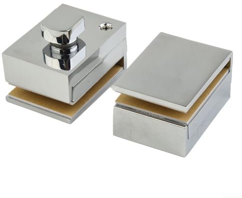 Práctica cerradura de cristal, aleación de zinc, adecuada para duchas y puertas de cristal